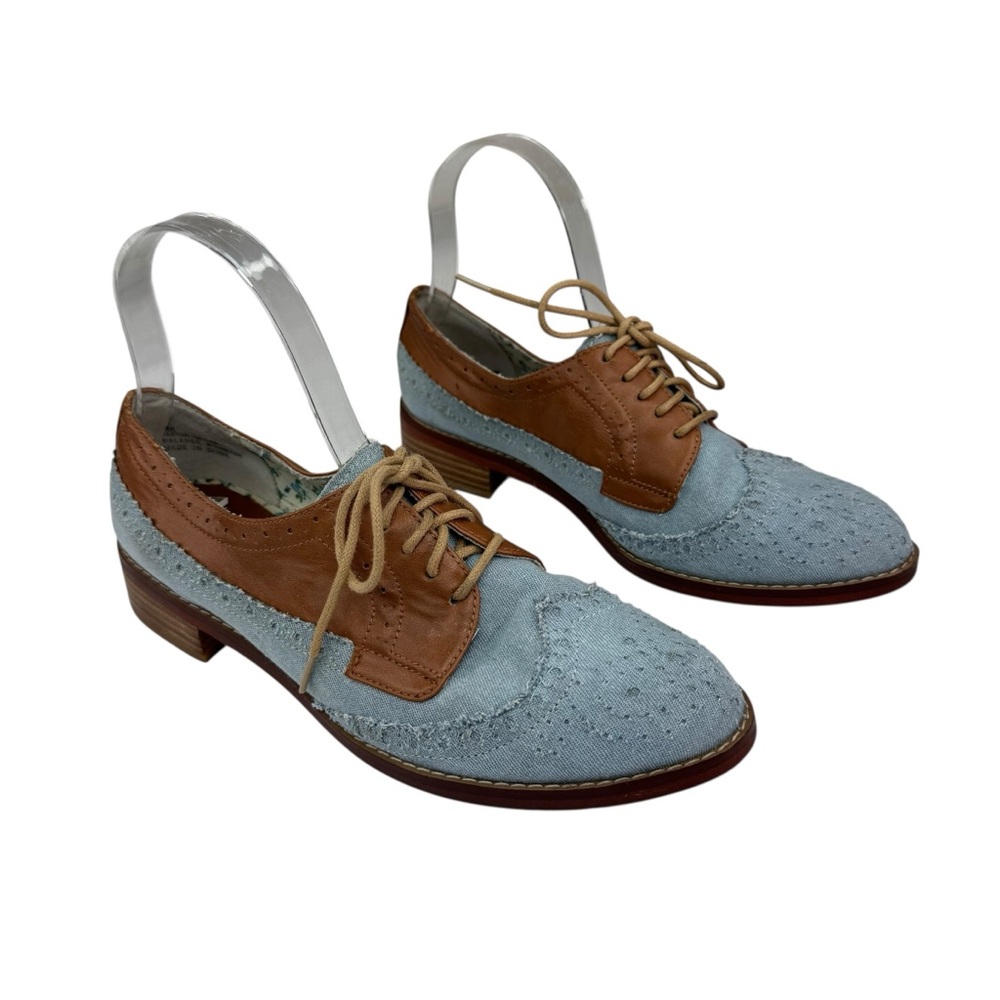 BP. Blue and Tan Oxford Shoe 8